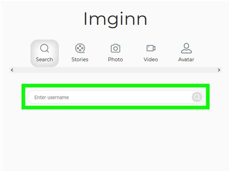 imginn search users.